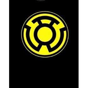 DC Graphitti Graphic Sinestro Corps Symbol Black Hoodie Medium size 