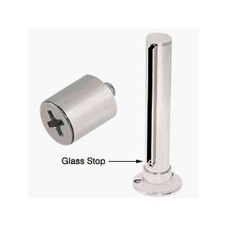  CRL Brushed Stainless Glass Stops for 1/4 Glass