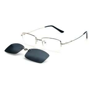  Model 9022 prescription eyeglasses (Silver) Health 