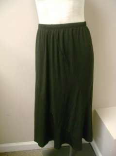 George Simonton Milky Knit Seamed Skirt Black 1X NWOT  
