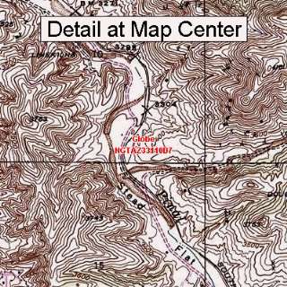  USGS Topographic Quadrangle Map   Globe, Arizona (Folded 