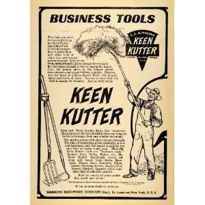   Ad Simmons Hardware Keen Kutter Business Tools   Original Print Ad