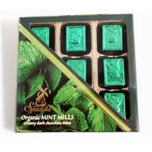 Sjaaks Organic Chocolate Mint Mills, 4.6 Ounce Box (Pack of 3 