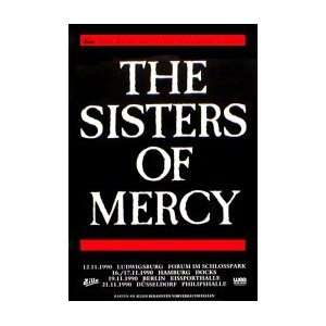  SISTERS OF MERCY German Tour 1990 Music Poster
