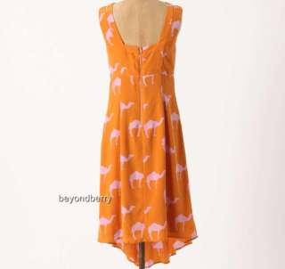 NEW Anthropologie Charlotte Taylor Dromedary Dress Size 0 2 4 8  