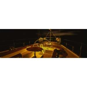  Yacht Cockpit at Night, Caribbean by Panoramic Images 