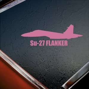 Su 27 FLANKER Pink Decal Military Soldier Window Pink 