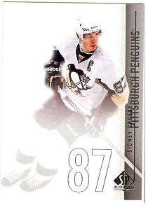 2010 11 Upper Deck SP Authentic #1 Sidney Crosby  