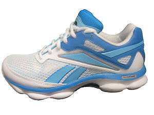 Womens New Reebok Runtone Create Running Sneakers White Malibu Blue 1 