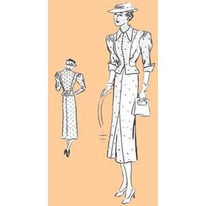  1937 Ladies Peplum Suit Pattern 