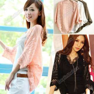 2011 New Fashion Korea Women Hollow Sweater Shawl Shrug Jacket 