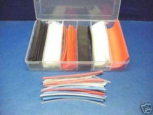 114PC 6 COLOR HEAT SHRINK WIRE WRAP ASSORTMENT FREE S  