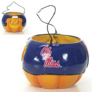 SC Sports 15549 Collegiate 6.5 Halloween Pumpkin Bucket   Mississippi 