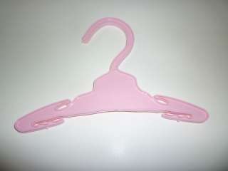 DOLL CLOTHES HANGERS Plastic HOT PINK x 24 NEW  
