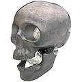 Life Size Unpolished Skull Headlight     