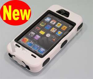 Shock Proof Heavy Duty Tough Case Cover For Apple iphone 4 4th white 