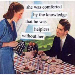 She Was Comforted By The Knowledge, Magnet, 2x2 