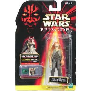   Star Wars Episode I with CommTech Chip   Jar Jar Binks Toys & Games