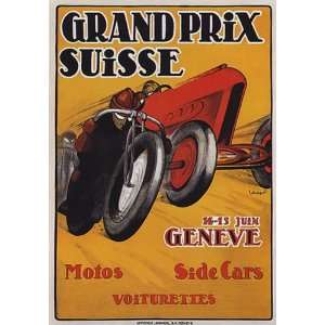  GRAND PRIX SUISSE GENEVE MOTOS SIDECARS VOITURETTES SMALL 