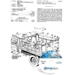  NEW Patent CD for RETRACTABLE SIDEBOARDS 