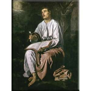  St John the Evangelist at Patmos 22x30 Streched Canvas Art 