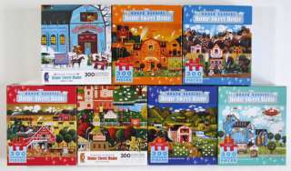 Lot of 7 Complete Roger Nannini LARGE FORMAT 300 Piece Puzzles Home 