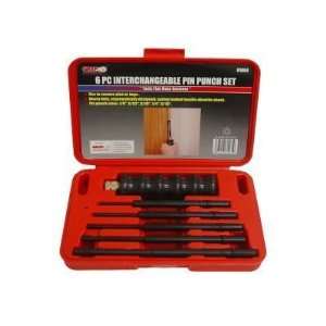  GRIP ON 6 pc interchangeable pin punch set