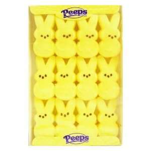 Marshmallow Peeps Easter Bunnies Assorted colors 72ct (6 Pack of 12 