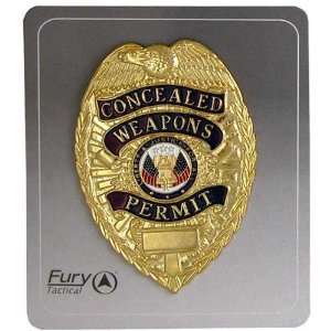  Weapons Permit Badge, Gold
