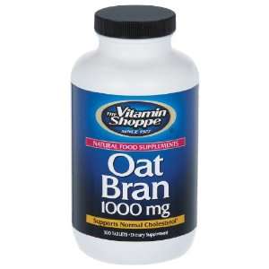  Vitamin Shoppe   Oat Bran, 1000 mg, 300 tablets Health 