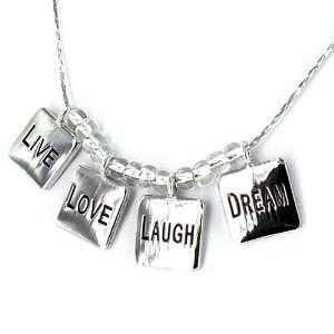   Charm Necklace Live, Love, Laugh, Dream West Coast Jewelry Jewelry