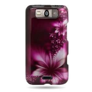 WIRELESS CENTRAL Brand Hard Snap on Shield with FEATHER FLOWER Design 