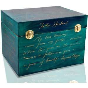   Calligraphy Box  Ode to Father in Jewel Green