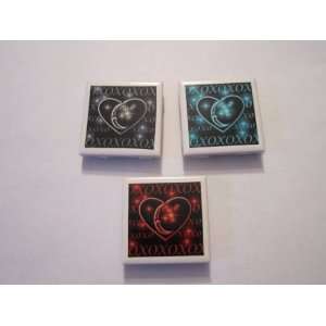  3 XOXO Tile Magnets