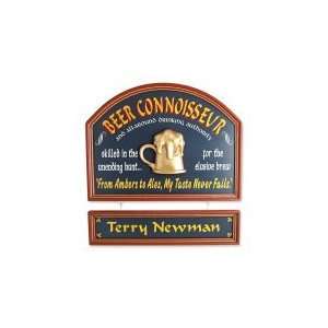 Beer Connoisseur Personalized Sign
