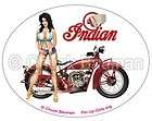 Sexy sticker Indian Scout Motorcycle Daisy Duke Tool Box Sticker Pin 