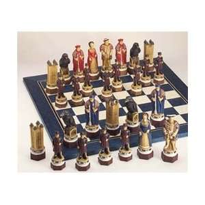  The White Tower Handpainted Chess Pieces Toys & Games