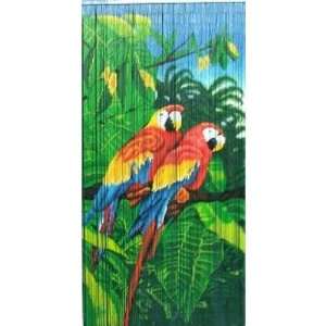  Double Parrot Scene Curtain