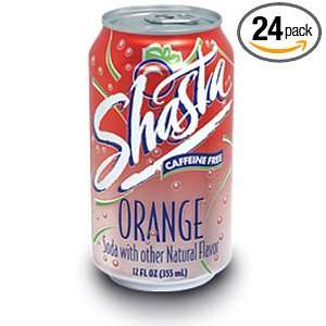 Shasta Orange Soda, 12 Ounce Cans (Pack of 24)  Grocery 