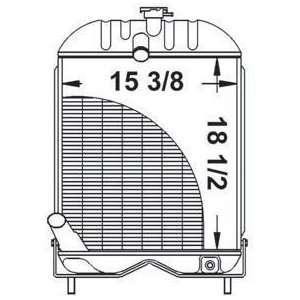    New Radiator 1660499M92 Fits MF 148, 20, 135 