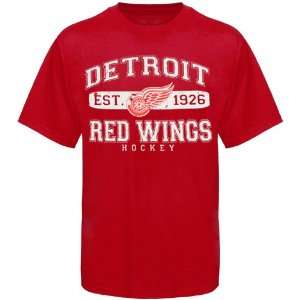  Old Time Hockey Detroit Red Wings Cleric T Shirt   Red 