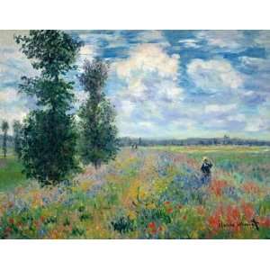 Claude Monet 36W by 28H  Les Coquelicots CANVAS Edge #6 1 1/4 L 