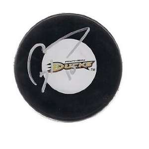 Corey Perry Autographed Hockey Puck   Autographed NHL Pucks