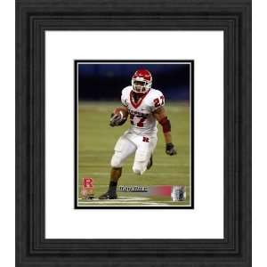   Framed Ray Rice Rutgers Scarlet Knights Photograph