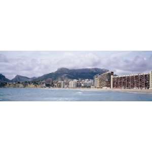 Buildings at the Waterfront and Penon De Ifach, Costa Blanca, Calpe 