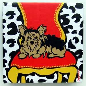  Yorkie by Marc Tetro. Giclee on Fine Art Canvas Dog 