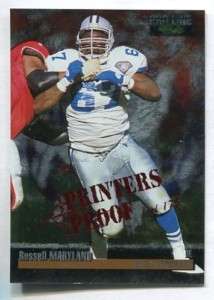 COWBOYS Russell Maryland 1995 Pro Line PROOF 1/175  