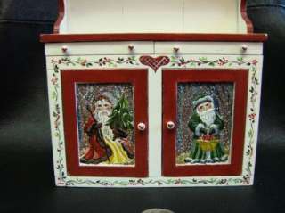   Dollhouse Mini Furniture Karen Markland Hand Painted Cupboard OOAK