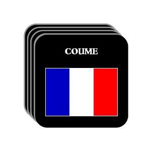  France   COUME Set of 4 Mini Mousepad Coasters 