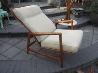   MODERN TALL ADJUSTABLE LOUNGE CHAIR SELIG MID CENTURY 60S 70S  
